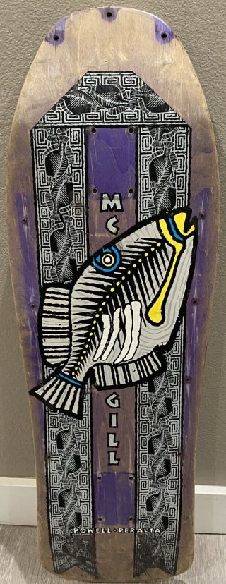 Rare 1990 Powell Peralta Mike Mcgill Humu Trigger Fish Deck Make Me An Offer