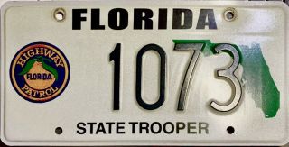 2003 Vintage Florida Highway Patrol Police Trooper License Plate Rare