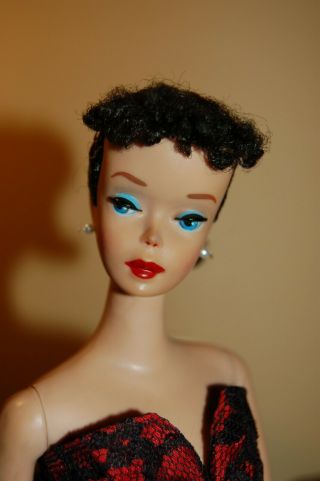 Vintage Mattel 1960 Barbie Doll 850 Ponytail 4 Brunette Nude