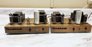 Vintage Pair Heathkit Model Ua - 1 Mono Tube Amplifier