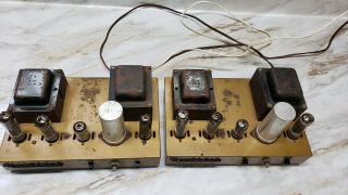 Vintage PAIR Heathkit Model UA - 1 mono tube amplifier 3