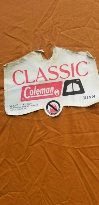 Vintage Coleman Classic 8x10 Tent