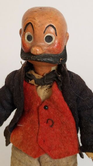 Antique Switzerland SABA BUCHERER Jointed Metal,  Character Doll Mutt,  1920’s 2