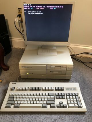 Vintage Epson Equity Ii,  286 Desktop Computer -