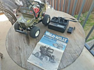 Vintage 1982 Tamiya Wild Willy M38 With Manuel & Remote Rc