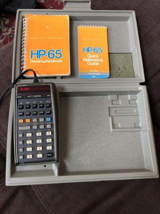 Old Hp - 65 Hewlett Packard Calculator Hp 65 Vintage Collector Turns On But No ’s