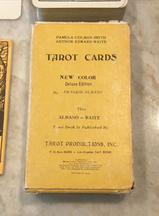 Vtg 1968 The Sun Tarot Cards Albano Waite Complete Instructions 2