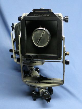 Vintage Toyo View 4x5 45 Monorail Camera w/Fujinon - W 250mm f/6.  7 Lens VGC 2
