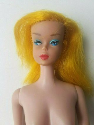 Vintage Mattel Color Magic Barbie Doll High Color Blue Eye Liner American Body