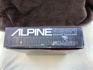 Vintage Alpine 3321 Pre - Amp 11 - Band Graphic Equalizer