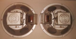 Two Vintage Philips / Kapsch Ca 9 ",  22 Cm 1940 Field Coil Full Range Speakers