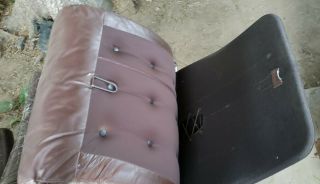 Vintage Ekornes Stressless Recliner Leather Chair W/ Ottoman Chrome MCM Norway 3