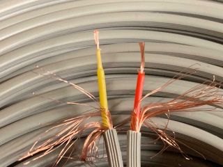 100 meter vintage Telefunken 1960ies microphone cable 2way pure copper wire 3