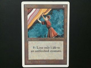 Mtg,  Magic The Gathering,  Forcefield,  Unlimited,  Real,  Old,  Vintage,  Look