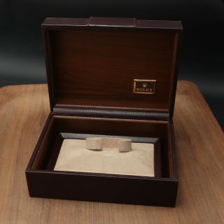 Vintage Rolex 71.  00.  01 Dark Brown - Leather Buckle Watch Box President Presidental 2