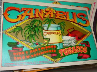 Canablis 1967 67 Vintage Blacklight Marijuana Weed Nos Poster By Rick Griffin