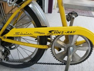 VINTAGE 1972 Schwinn 5 Speed StingRay Bicycle (-) 3