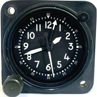 Vintage Waltham A13a Military Aircraft Clock Cockpit Dash Airplane Clock 8 - Day