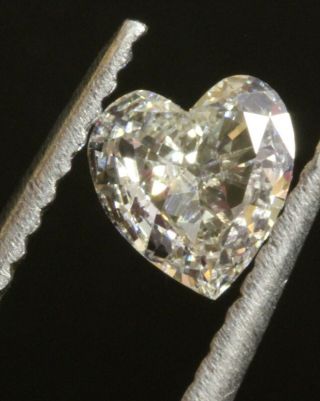 GIA certified.  39ct VS2 J loose brilliant heart cut diamond estate vintage 2