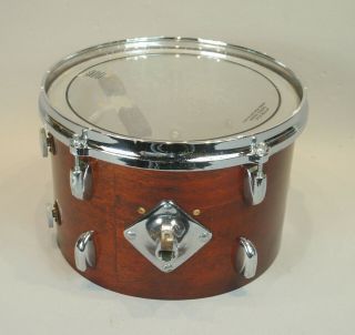 Gretsch Vintage 8x12 Tom Drum Stop Sign Badge Walnut Model 4415 2