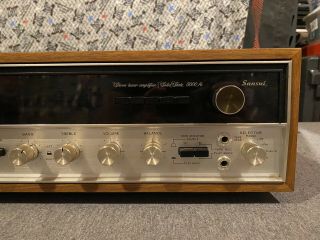 Vintage Sansui AM/FM Stereo Tuner Amplifier 5000A Wood Case 3