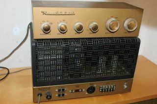 Vintage Heathkit W - 5m Tube Amp Amplifier & Wa - P2 Preamp Preamplifier