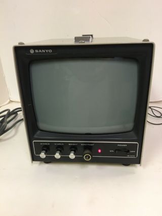 1978 Vintage Sanyo Vm4209 Crt Video Monitor For Apple I Ii Computer Look
