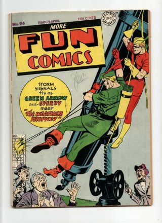 More Fun Comics 96 Fn,  6.  5 Vintage Dc Comic Green Arrow & Speedy Golden Age 10c