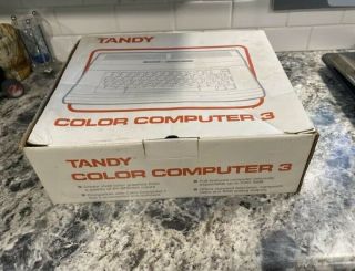 Vintage Tandy Color Computer 3 In With Box.