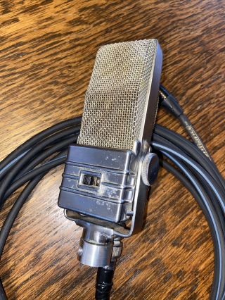 Vintage Electro Voice V1 Velocity Ribbon Microphone Mic Updated 1/4” Cable RICH 2