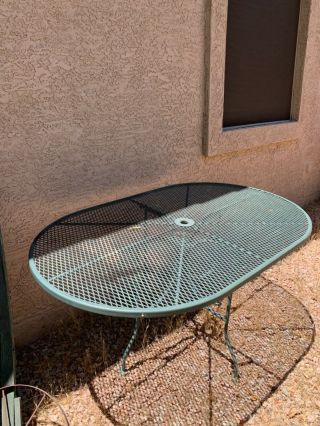 Vintage Patio Table And 6 Chairs