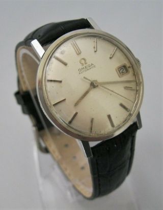 Vintage Omega Geneve Auto Date,  Cal 562 24 Jewels Strap Stainless