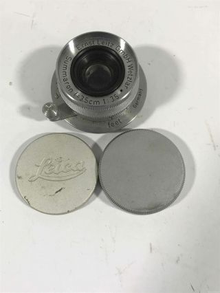 Vintage Leitz Leica Summaron F=3.  5cm 1:3.  5 Lens