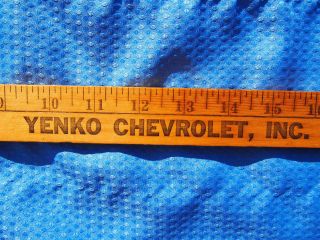 Vintage Yenko Chevrolet Dealership Yardstick Mcmurray Canonsburg Rare