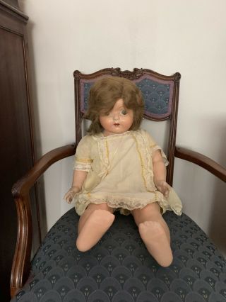 1928 Effanbee Mae Starr Phonograph Doll Universal Talking Toys Co.  & 5 Records
