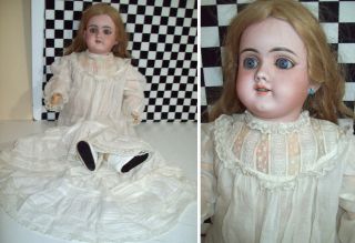 22 " Antique German Simon&halbig 99 Dep First Out Of Mold Bisque Head Doll 6 Ball