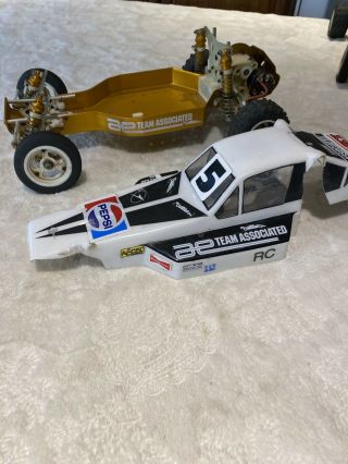 Rare Vintage Team Associated Rc10 Buggy Classic A Stamp Gold Pan Body