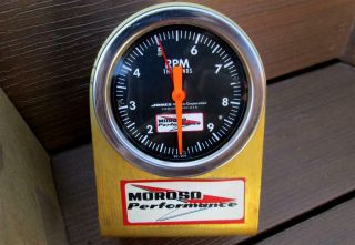 Vintage Moroso 10,  000 Rpm Tachometer W/ Tattle Tale Needle Jones Motorola Rare