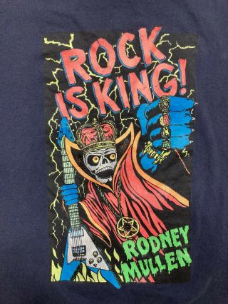 World Industries rodney mullen rock is king shirt 1992 Size XL Skateboarding T 2
