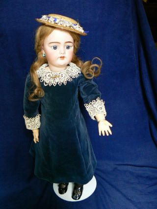 Antique 25 " Simon Halbig 1079 Bisque Doll Human Hair