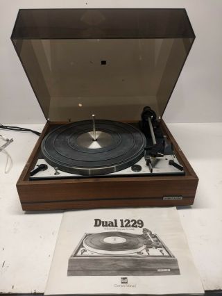 Vintage Dual 1229 United Audio Turntable Record Player 33 45 78