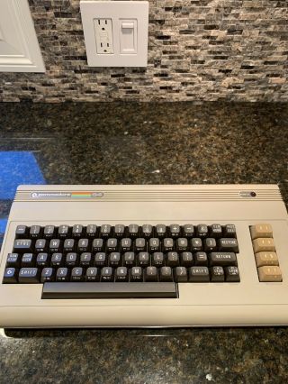 Vintage Commodore 64 Computer W/ Box,  Inserts,  Cables And Games