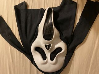 Vintage Fantastic Faces Gen 1 Ghostface Scream Halloween Mask Fun World Div 2