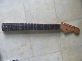 Vintage 1963 Pre Cbs Fender Musicmaster Neck Rosewood Clay Dots