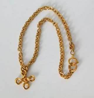 Authentic Chanel Vintage Gold Tone Cc Necklace/choker