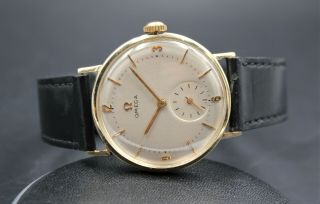 Vintage Omega Mens 14k Gold Filled Watch;