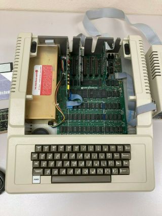 Vintage Apple II,  Computer A2S1048 w/ Apple Disk Drives,  serial card 3
