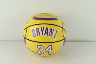 Vintage Spalding Los Angeles Lakers Kobe Bryant Jersey Basketball 24 Yellow