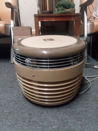 Vintage Dayton Hassock Floor Fan 3 Speed H12 - 1 Kbrown/tan Mid Century
