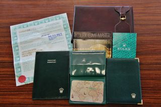 100 Authentic Vintage Rolex 16758 18k Gmt Master Accessories W/ Paper
